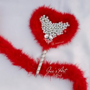 Red Heart Shape Pen for Nikkah