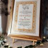 Champagne Nikkah Nama With Gold Frame A3 vol 2
