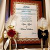Maroon Nikkah Nama With Couple Pens Set