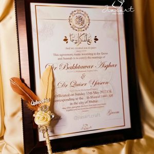 Peach Pen With A3 Royal Nikkahnama Vol 1