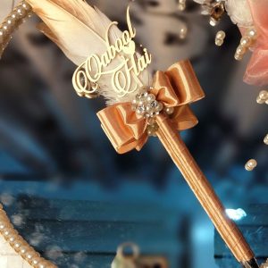 Gold Nikkah Pen With Qabool Hai 