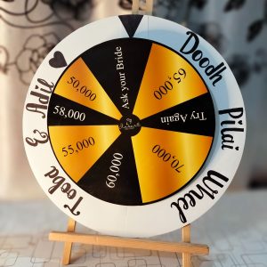 Doodh Pilai Wheel In Black Gold and White