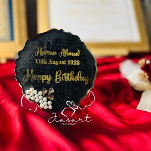 5 inches Customized Printed New Launch Resin coaster