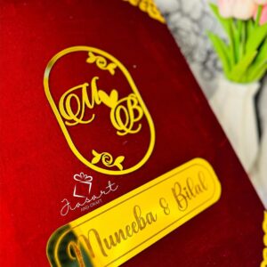 Deep Maroon Booklet with combo of Nikkahnama and bridal contract