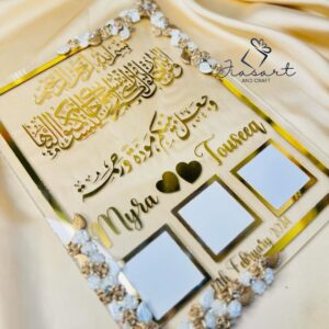 Minimal-styled thumb board in Gold A4 size