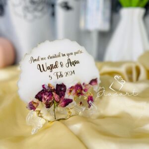 5 Icnhes Customized Printed New Launch Milky Resin Tray