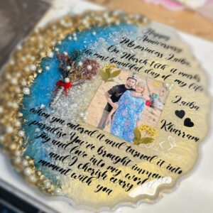 13 inches Customized Image Printed New Launch Resin tray with Ring Holders