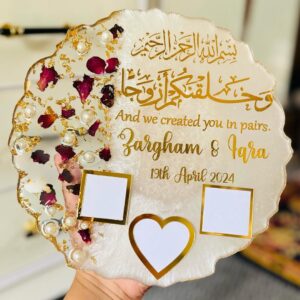 10 inches Customized Printed New Launch Resin tray with thumbprints