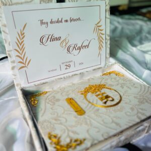 Booklet With Box & Pen on offwhite theme A4 size