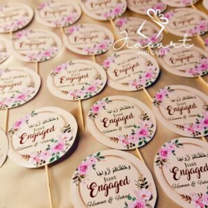 24 pcs of Engagement toppers