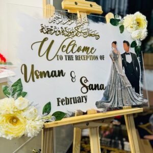 Welcome Board For Entrance walima