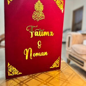 Booklet In Mehroon & Golden theme A3 size